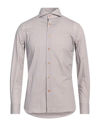 BORSA Patterned shirt Marigold 97% Cotton, 3% Elastane