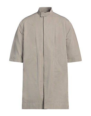 RICK OWENS Solid color shirt Taupe 100% Polyester