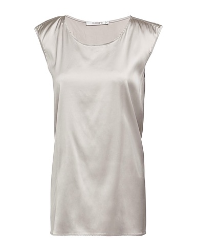 KANGRA Top Tortora 95% Viscosa, 5% Elastan