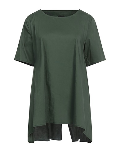 ICONICA Top Dark green 79% Cotton, 18% Polyamide, 3% Elastane