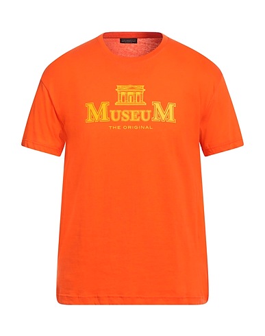 MUSEUM T-shirt Arancione 100% Cotone