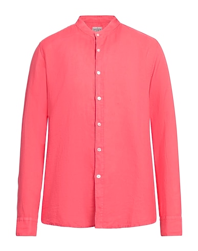 BAGUTTA Linen shirt Coral 100% Linen