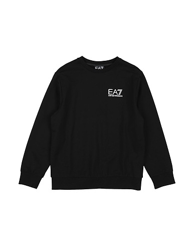 EA7 Sweatshirt Schwarz 100% Baumwolle, Elastan