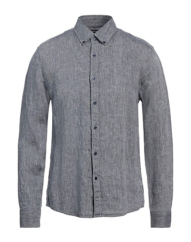 MICHAEL KORS MENS Linen shirt Midnight blue 100% Linen