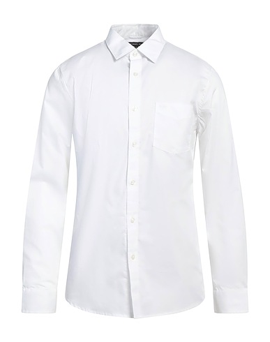 MICHAEL KORS MENS Solid colour shirt White 62% Cotton, 32% Nylon, 6% Elastane