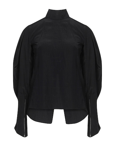OLIVIER THEYSKENS Top Nero 64% Viscosa, 36% Cotone