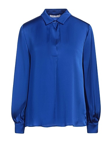 CARACTÈRE Top Blue 75% Acetate, 25% Silk