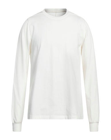 RICK OWENS Basic T-Shirt Off white 100% Cotton