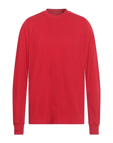RICK OWENS Basic T-Shirt Rot 100% Baumwolle