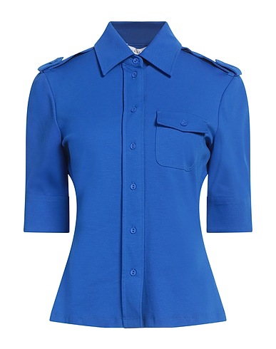 CARACTÈRE Camicie e bluse tinta unita Blu china 58% Cotone, 36% Poliammide, 6% Elastan