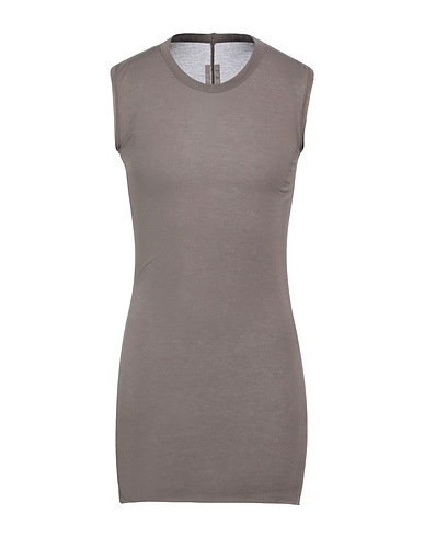 RICK OWENS Basic T-Shirt Lead 88% Viscose, 12% Silk