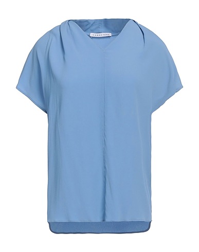 CARACTÈRE Top Blu chiaro 68% Acetato, 32% Seta