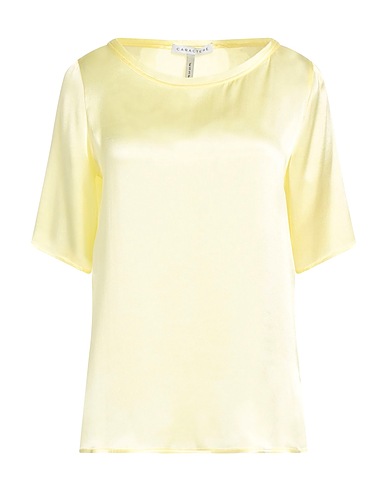 CARACTÈRE Top ÈSSENTIAL Pastel yellow 75% Acetate, 25% Silk