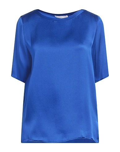 CARACTÈRE Top ÈSSENTIAL Blue 75% Acetate, 25% Silk