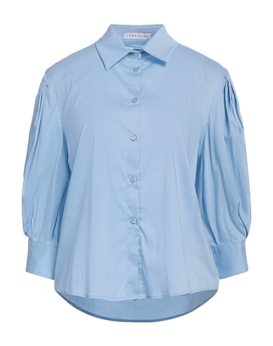 CARACTÈRE Chemises et chemisiers de couleur unie 79% Coton, 18% Polyamide, 3% Élasthanne