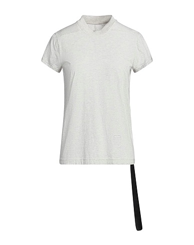 DRKSHDW by RICK OWENS Basic T-Shirt Hellgrau 100% Baumwolle