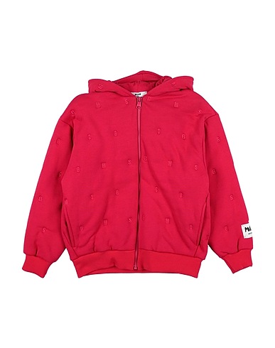 MSGM Hooded track jacket  Magenta 100% Cotton