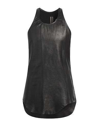 RICK OWENS Vest Black 100% Lambskin