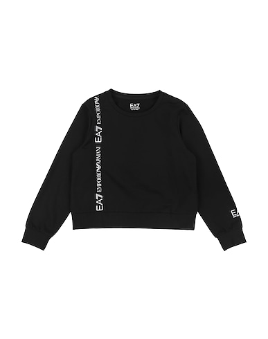EA7 Sweatshirt Black 100% Cotton