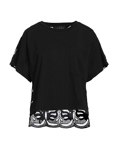 ICONA by KAOS Top Black 100% Cotton