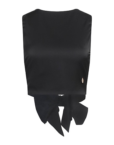 YES ZEE by ESSENZA Top Nero 100% Viscosa