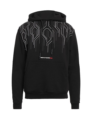 VISION OF SUPER Hooded sweatshirt Black 100% Cotton