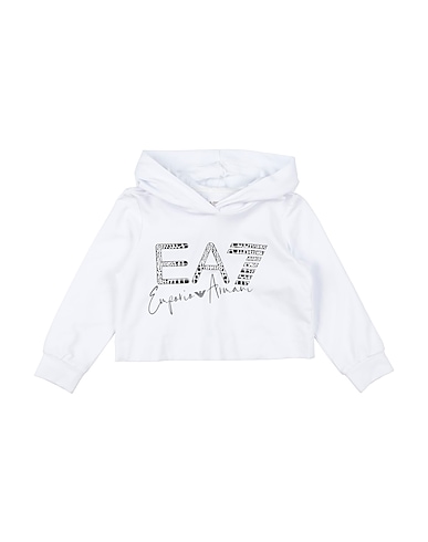 EA7 Hooded track jacket  White 96% Cotton, 4% Elastane