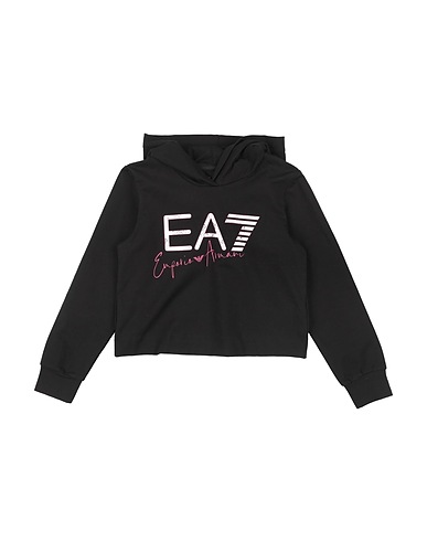 EA7 Felpa Nero 96% Cotone, 4% Elastan