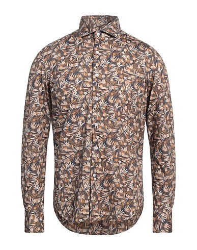 SONRISA Patterned shirt MARRONE 100% Cotton