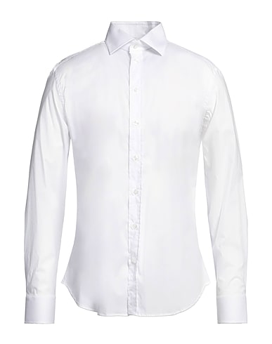 EMPORIO ARMANI Μονόχρωμο πουκάμισο Λευκό 100% Βαμβάκι