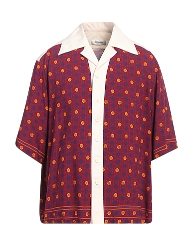 WALES BONNER Patterned shirt Garnet 100% Viscose