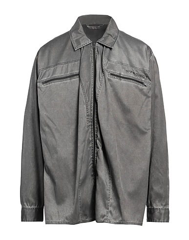 Y/PROJECT Camicia tinta unita Antracite 96% Poliammide, 4% Poliuretano