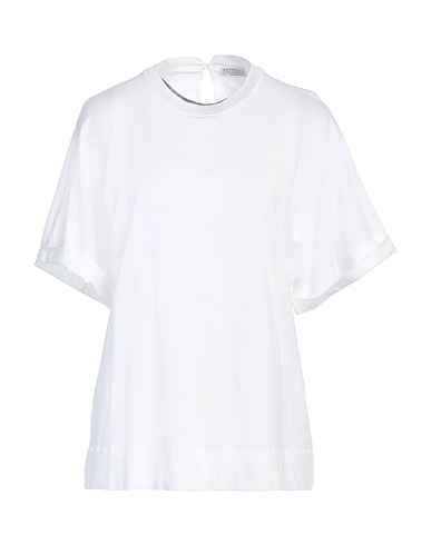 BRUNELLO CUCINELLI T-shirt White 100% Cotton, Ecobrass