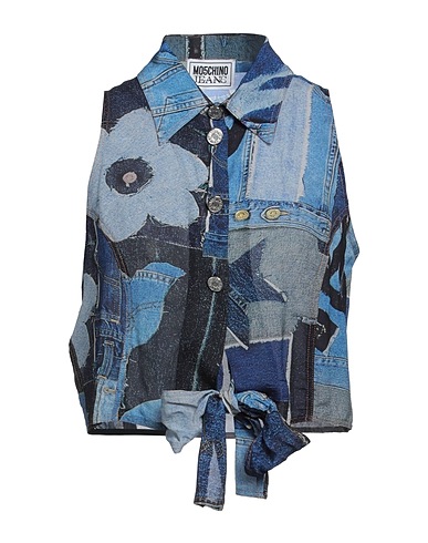 MOSCHINO JEANS Top Navy blue 100% Viscose