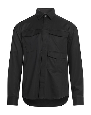 EMPORIO ARMANI Solid colour shirt 54% Lyocell, 40% Polyester, 6% Elastane