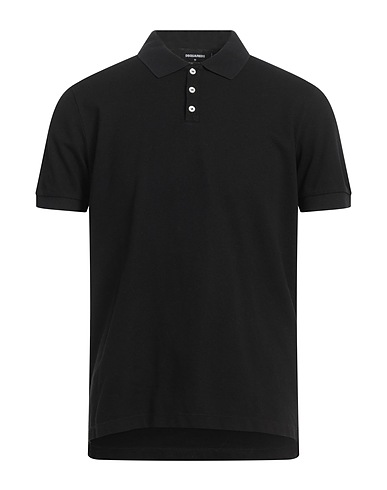 DSQUARED2 Polo shirt Black 100% Cotton