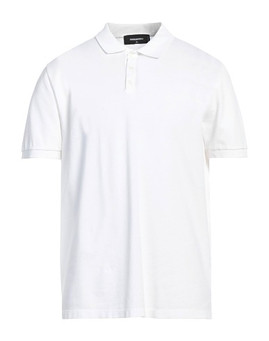 DSQUARED2 Polo shirt White 100% Cotton