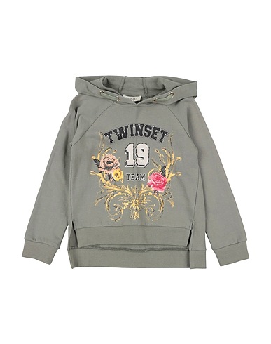 TWINSET Sweatshirt Salbeigrün 100% Baumwolle, Elastan