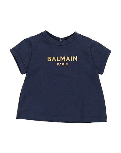 BALMAIN T-shirt Navy 100% Cotton