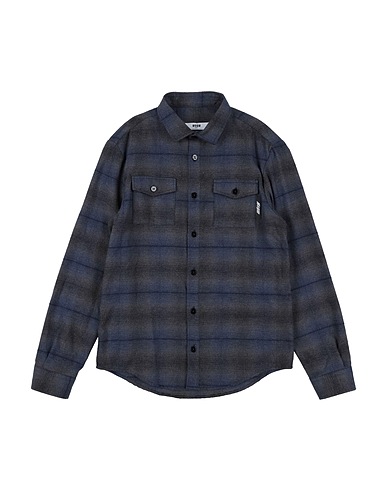 MSGM Patterned shirt Midnight blue 100% Cotton