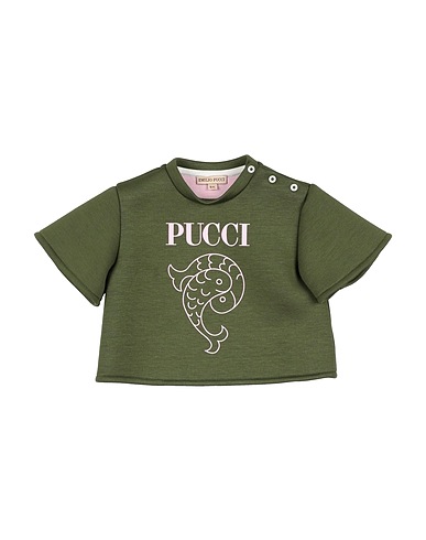 PUCCI Sweatshirt Military green 87% Viscose, 8% Elastane, 5% Polyurethane