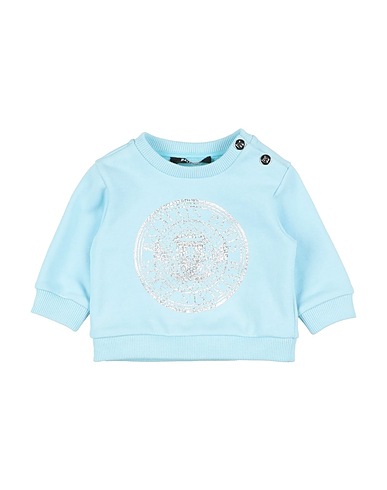 BALMAIN Sweatshirt Himmelblau 100% Baumwolle