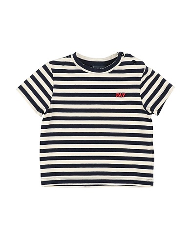 FAY T-shirt Midnight blue 93% Cotton, 7% Elastane, Polyester