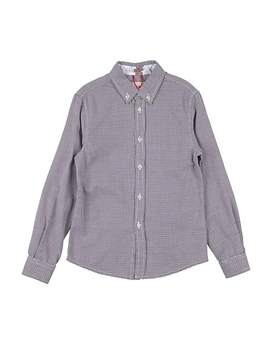 MYTHS Patterned shirt Midnight blue 100% Cotton