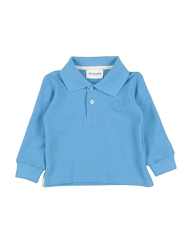 TRUSSARDI JUNIOR Polo shirt Light blue 100% Cotton