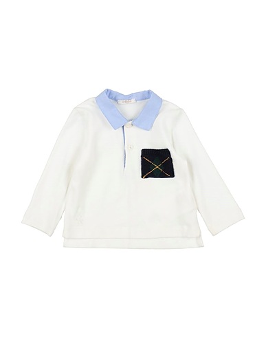 LE BEBÉ Polo shirt White 94% Cotton, 6% Elastane