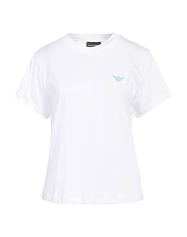 EMPORIO ARMANI T-shirt Bianco 100% Cotone, Elastan
