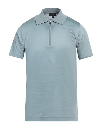DUNHILL Polo shirt Light blue 100% Cotton