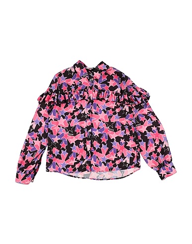 MSGM Patterned shirts & blouses Purple 100% Polyester