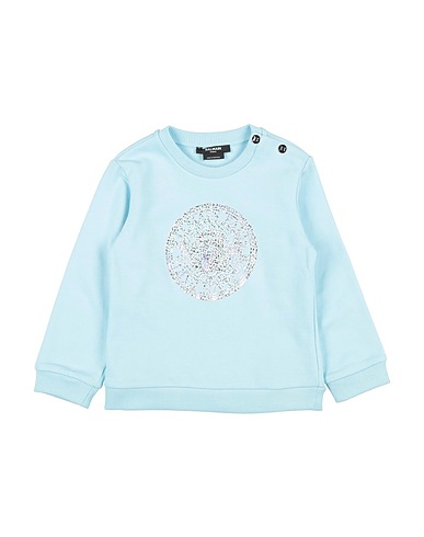 BALMAIN Sweatshirt Sky blue 100% Cotton